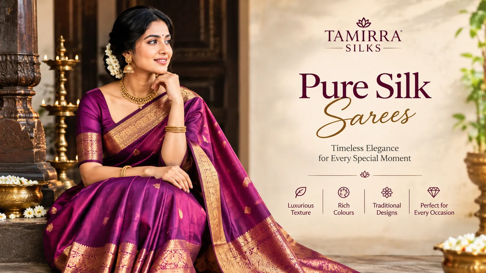 Pure Silk Sarees - Timeless Elegance and Traditional Beauty – Tamirra Silks